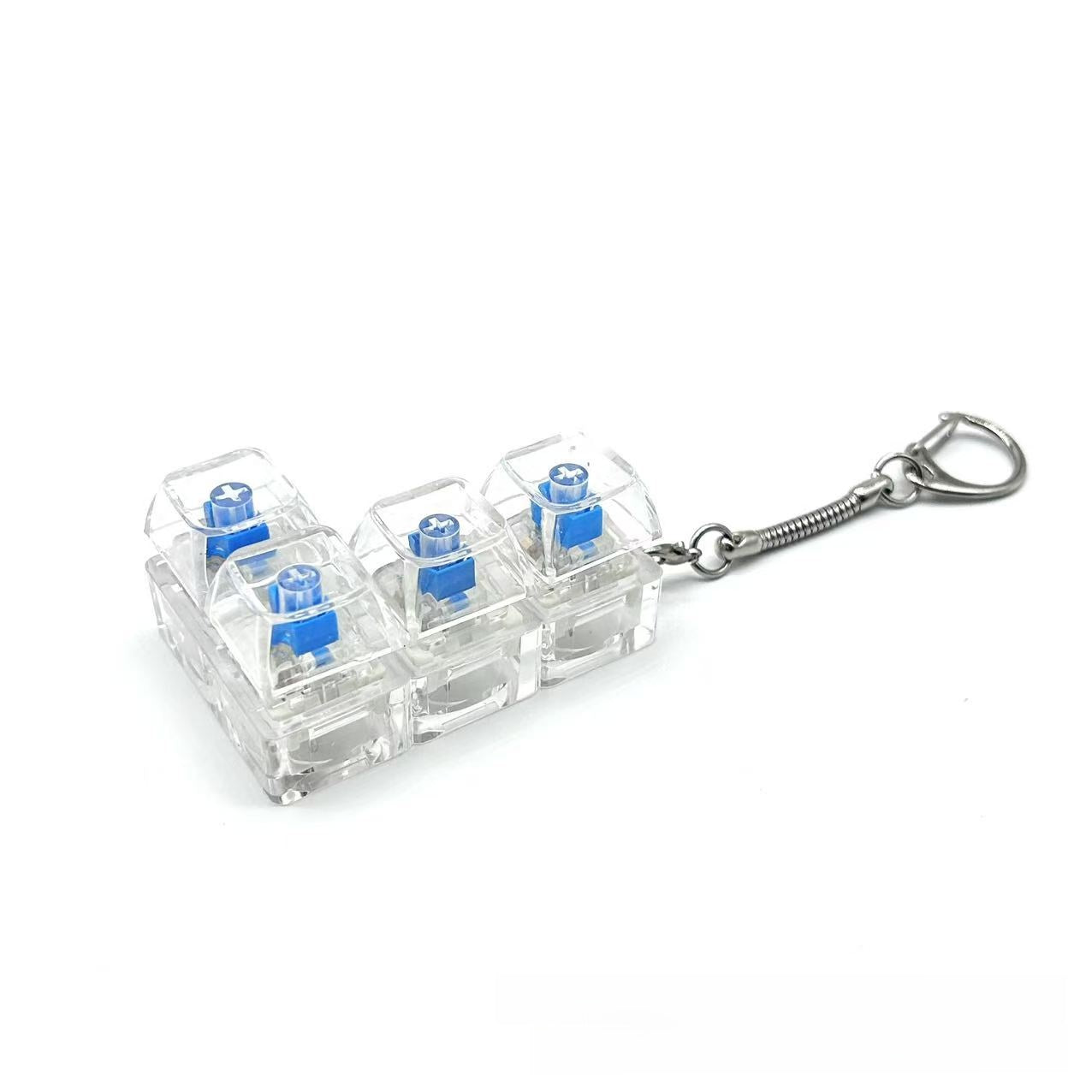 Transparent Mechanical Key Stress Relief Toy